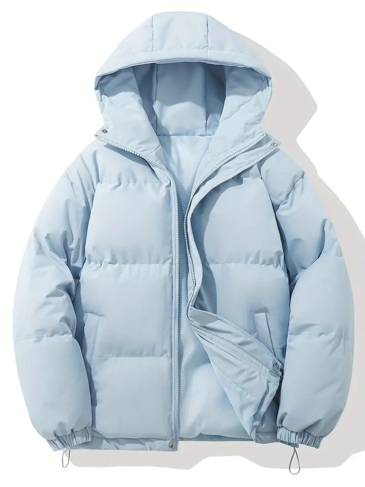 Women's Winter Puffer Jacket - Warm Hooded Outerwear