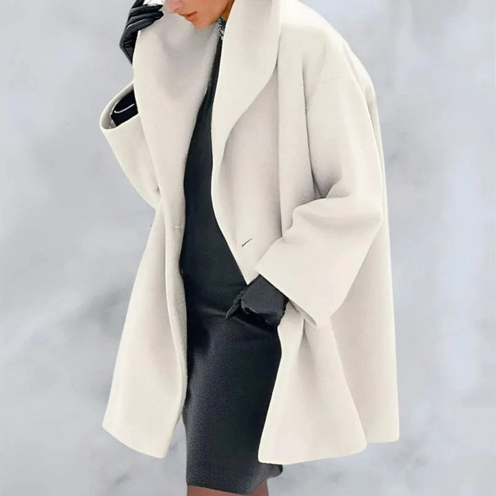 Women’s Long Winter Coat with Button Closure