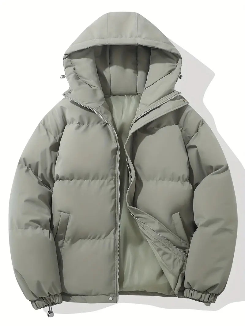 Women's Winter Puffer Jacket - Warm Hooded Outerwear