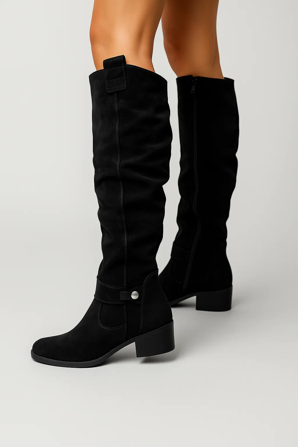 Women's Knee-High Boots | Soft Suede, Casual Elegance