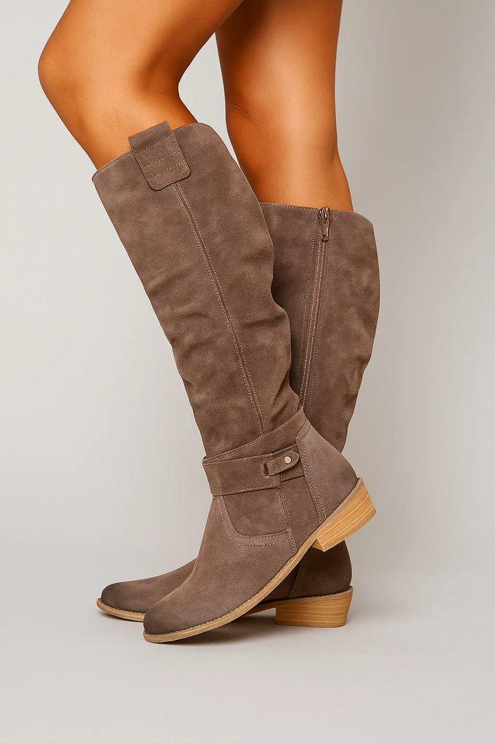 Women's Knee-High Boots | Soft Suede, Casual Elegance
