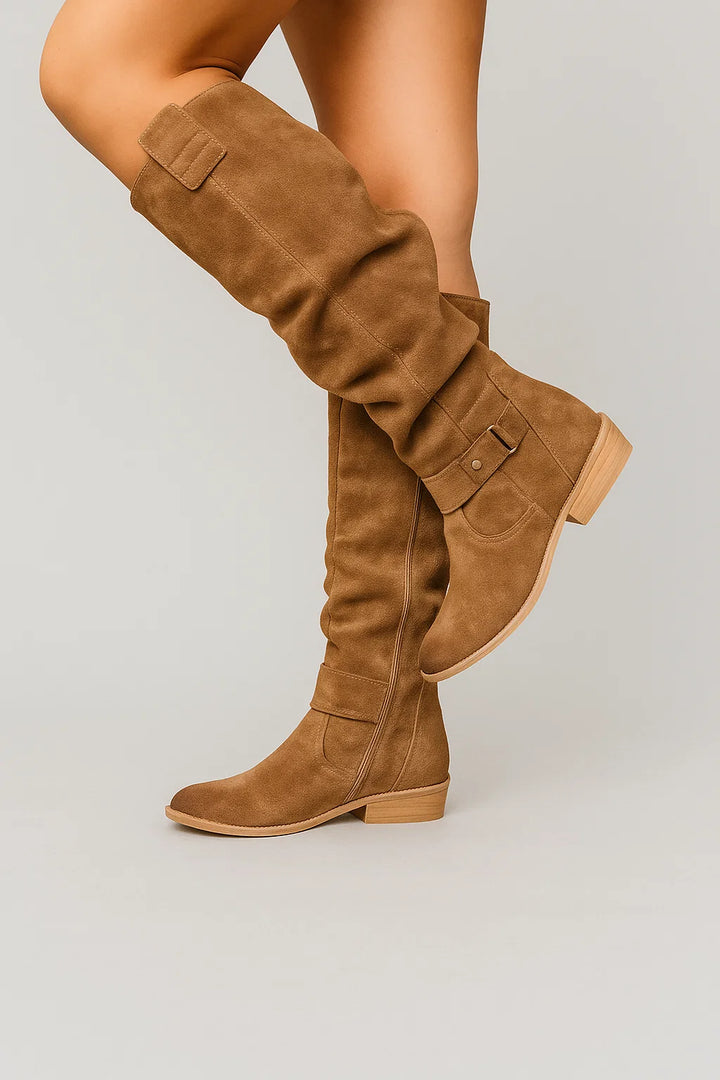 Women's Knee-High Boots | Soft Suede, Casual Elegance