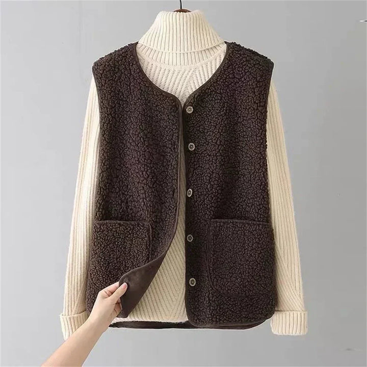 Fleece Vest – Button Front – Winter Layer