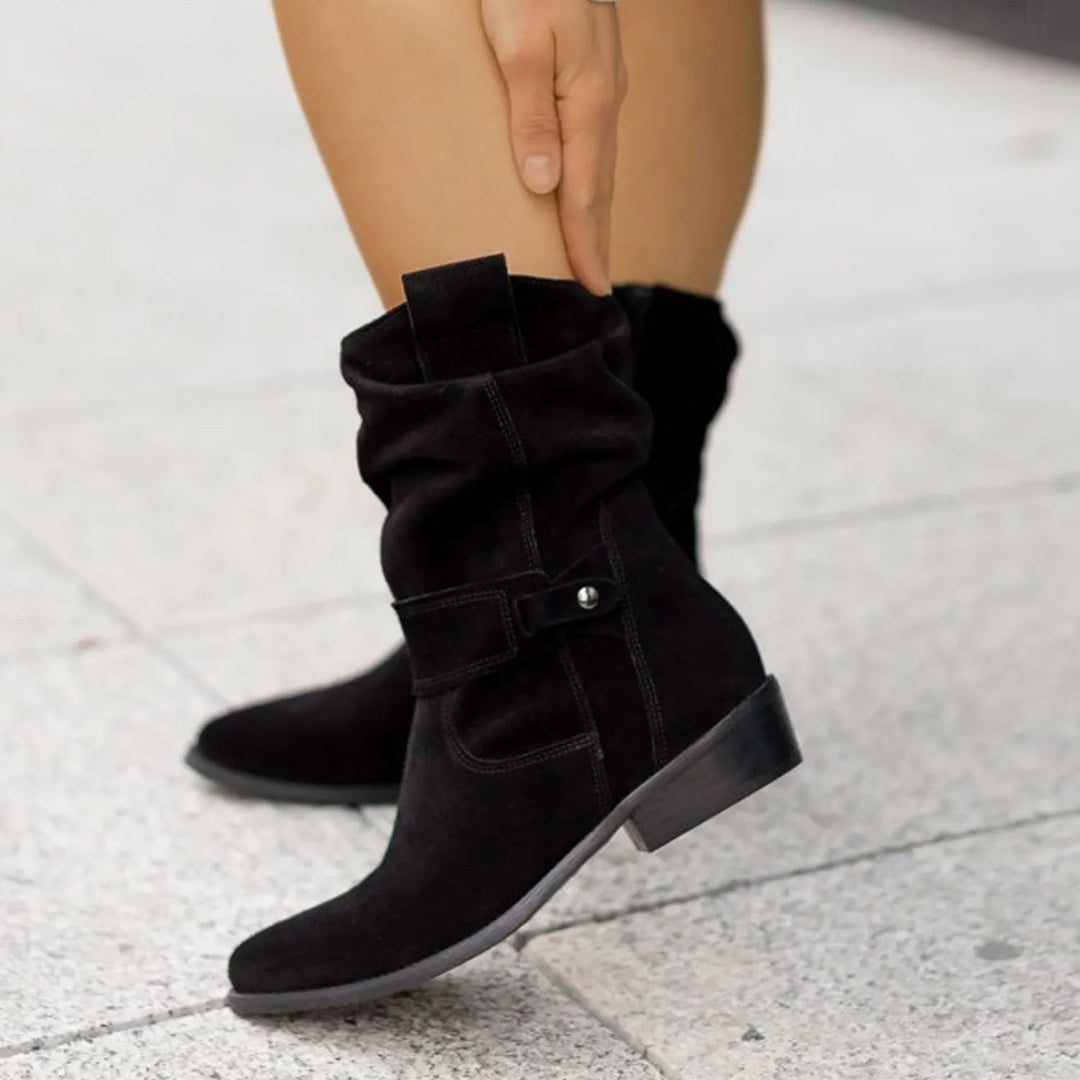 Women’s Faux Suede Slouchy Ankle Boots