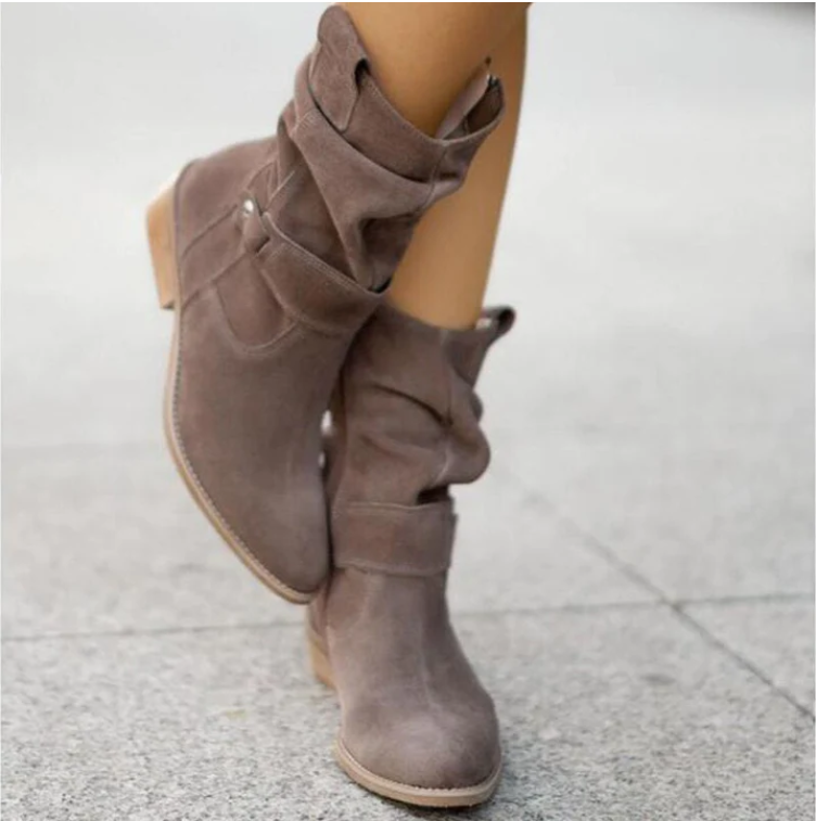 Women’s Faux Suede Slouchy Ankle Boots