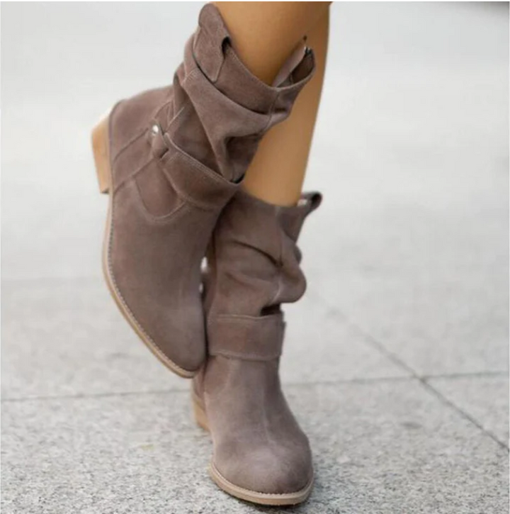 Women’s Faux Suede Slouchy Ankle Boots