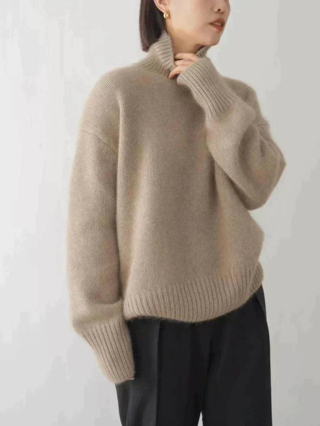 Women’s Wool-like Turtleneck Sweater