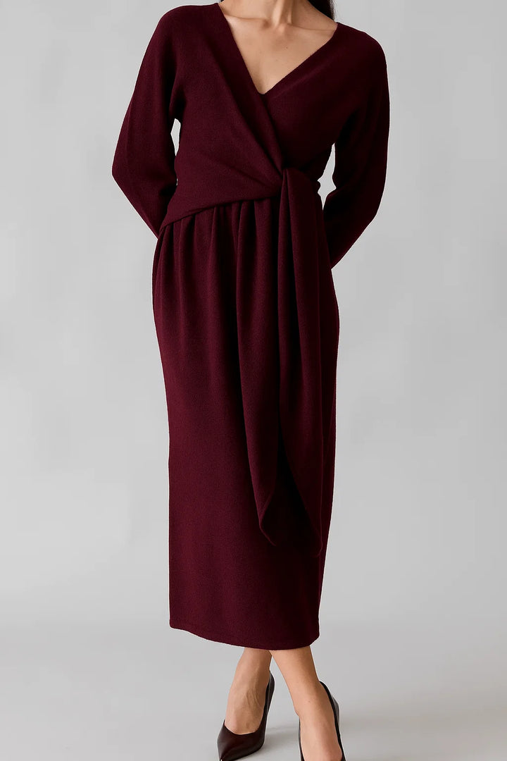 Knit Wrap Dress