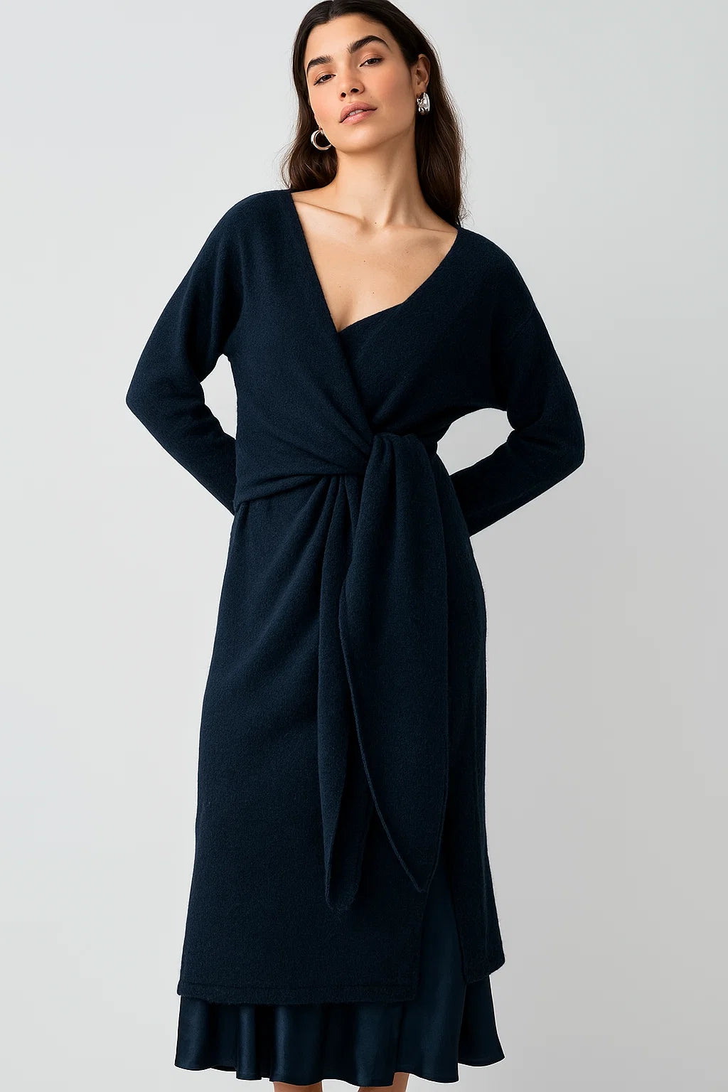 Knit Wrap Dress