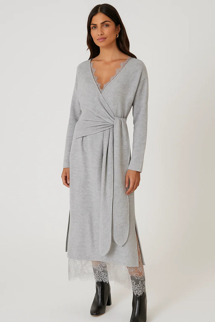 Knit Wrap Dress