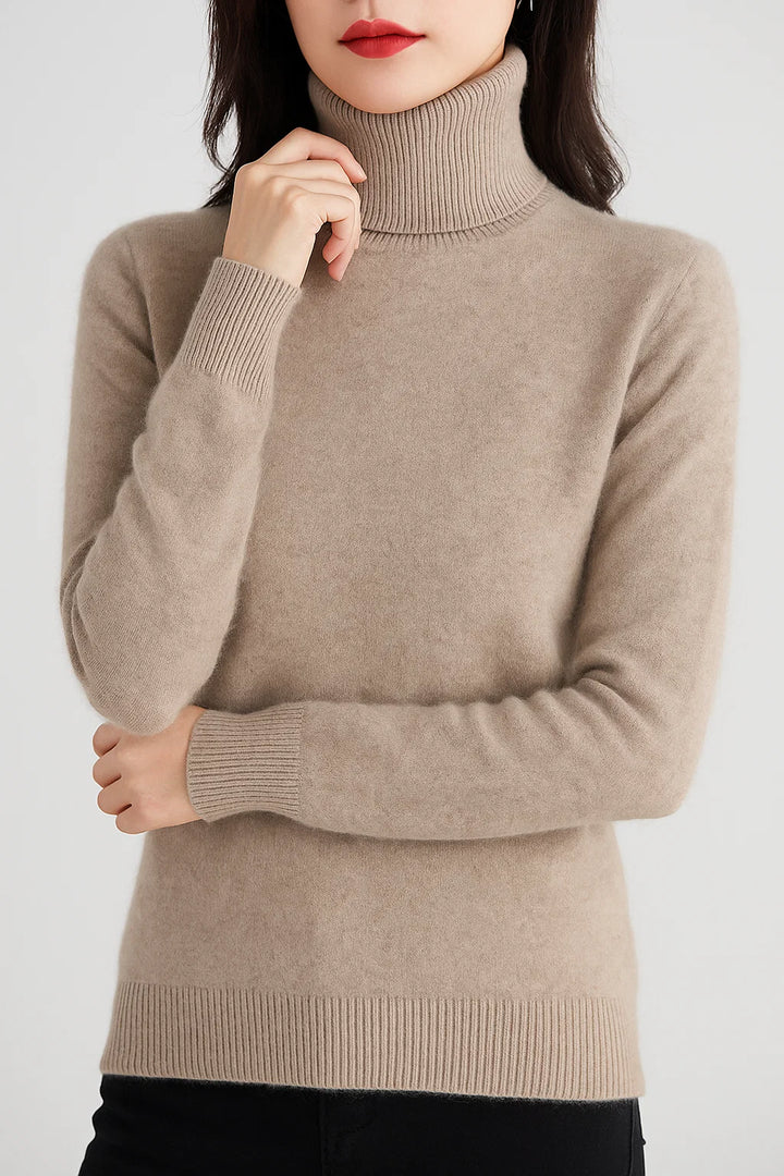 Women's High Neck Cashmere Sweater