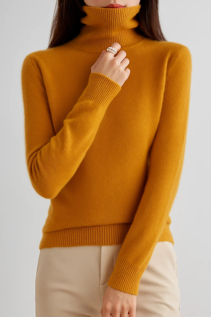 Women's High Neck Cashmere Sweater