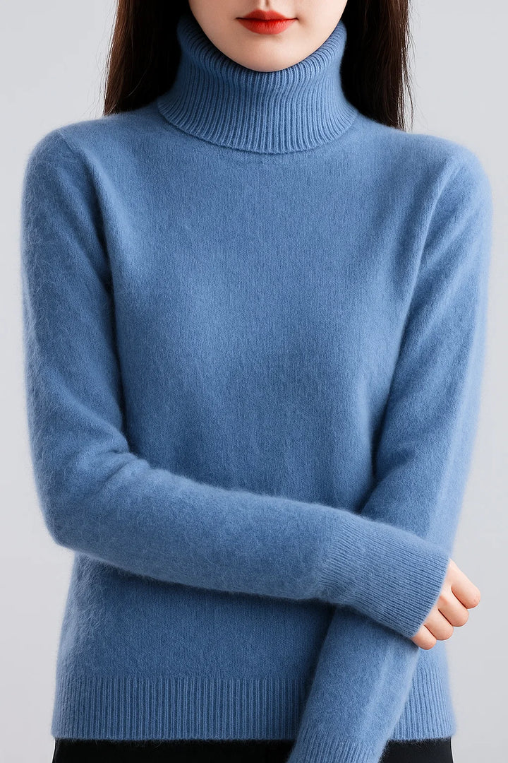 Women's High Neck Cashmere Sweater