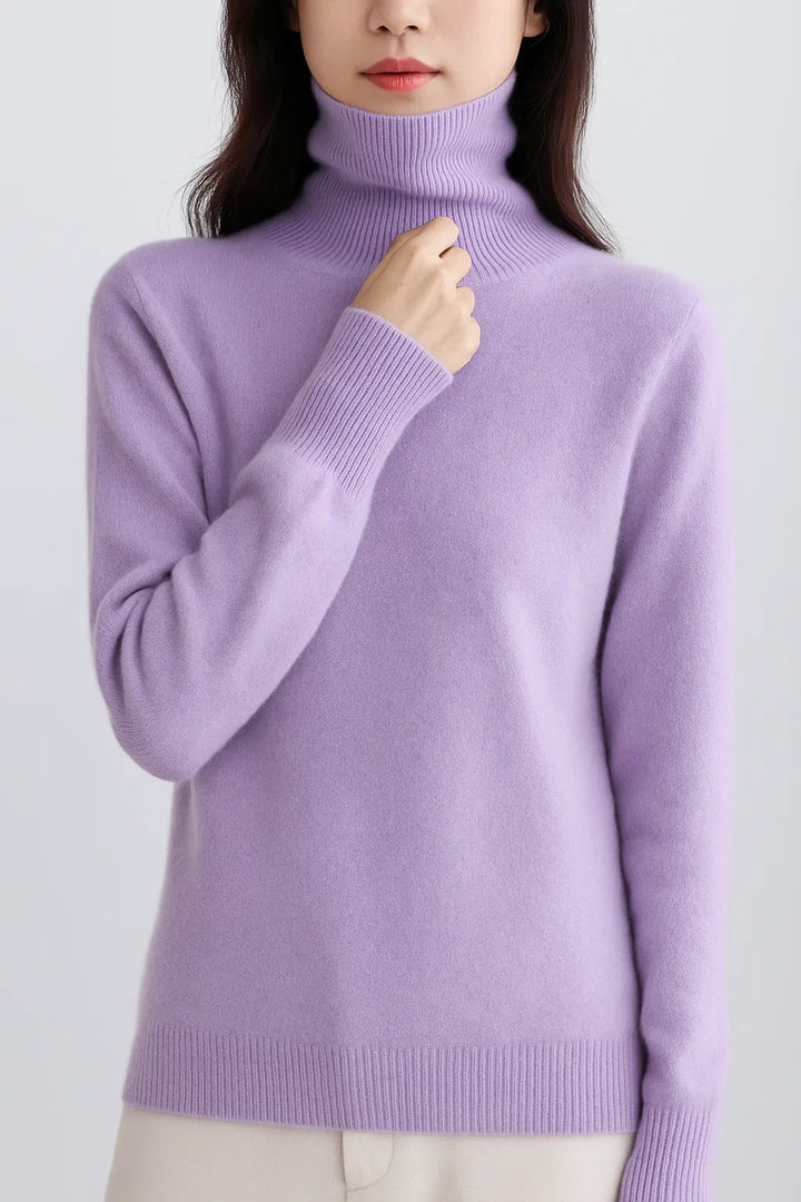 Women's High Neck Cashmere Sweater